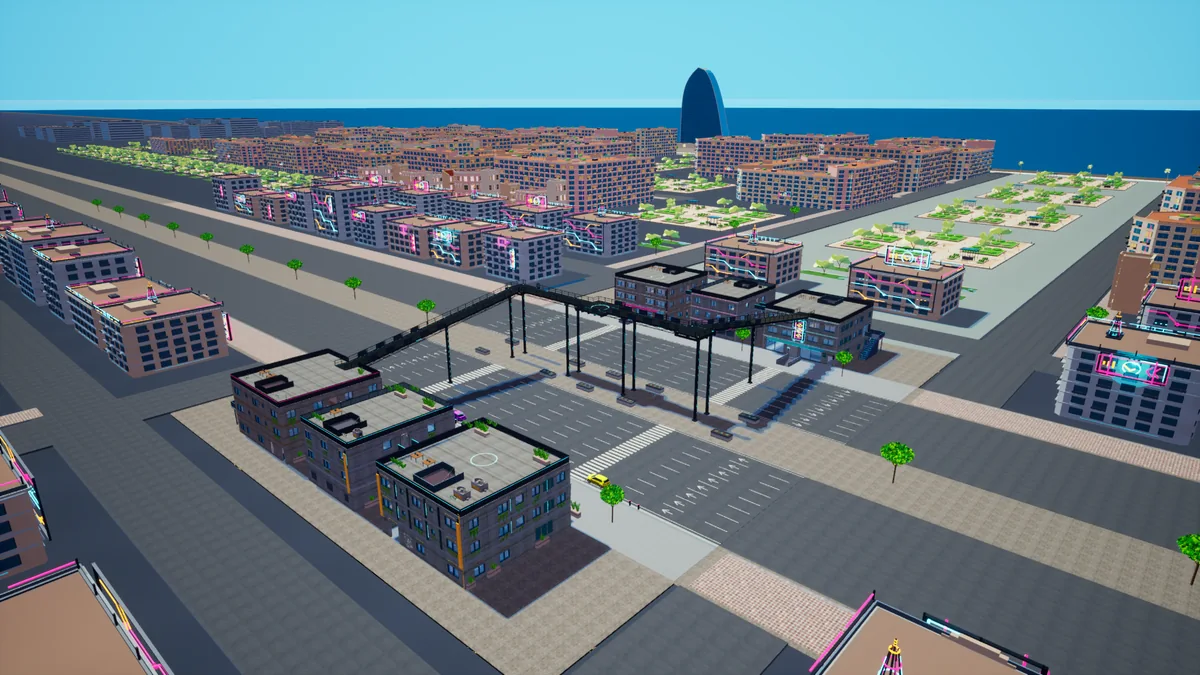 Captura del juego: Diagonal, Vista general inversa