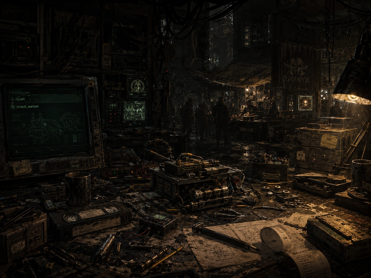 Crafting and black market table